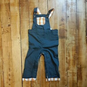 Tommy Bahama 24 mos overalls boys blue plaid cotton fall winter